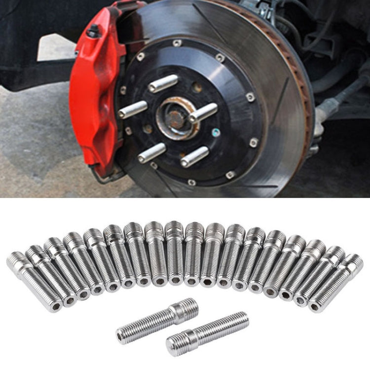 20 PCS 5.8cm Universal Car Modification Extended Wheels Stud Conversion M12x1.5 to M12x1.5 Screw Adapter LN032 LN033 LN044