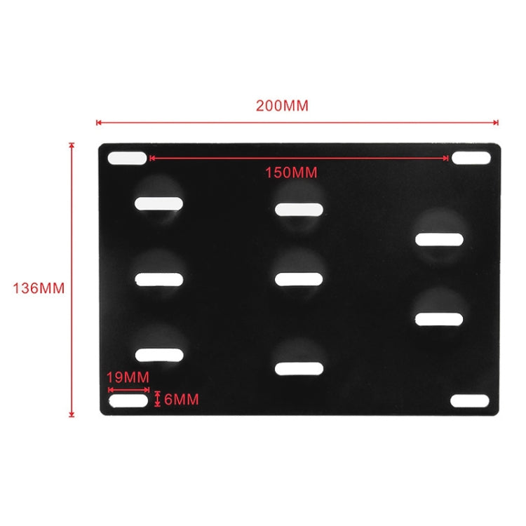 Car Front Bumper Tow Hook License Plate Mounting Bracket Holder for Mazda / Lexus