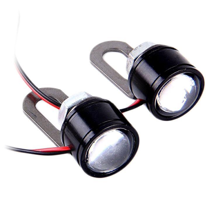 2 PCS 12V 3W Eagle Eyes LED Light For Motorcycle ���Wire Length: 45cm(Red Light)