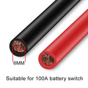 8 AWG Battery Switch Connecting Cable for Car / Motorcycle / Ocean Liner