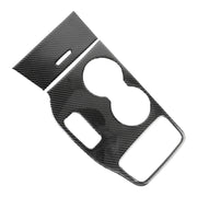 2 PCS Car Water Cup Panel Carbon Fiber Decorative Sticker for Jeep Grand Cherokee 2014-2015