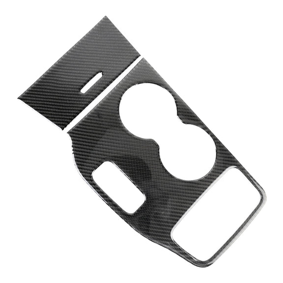 2 PCS Car Water Cup Panel Carbon Fiber Decorative Sticker for Jeep Grand Cherokee 2014-2015