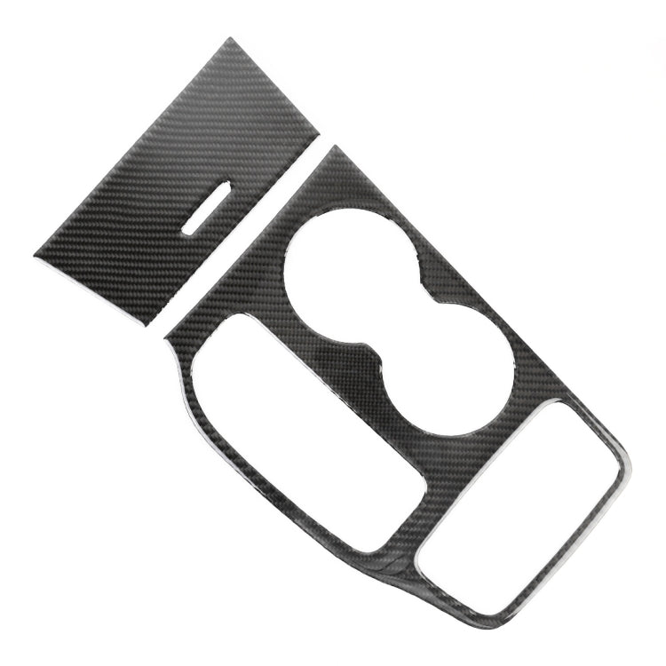 2 PCS Car Water Cup Panel Carbon Fiber Decorative Sticker for Jeep Grand Cherokee 2016-2018