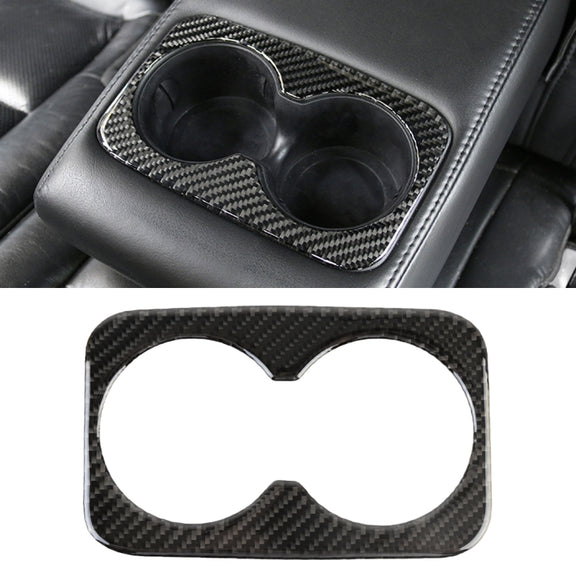 Car Water Cup Carbon Fiber Decorative Sticker for Jeep Grand Cherokee 2011-2018