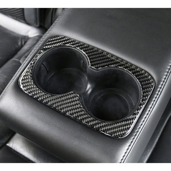 Car Water Cup Carbon Fiber Decorative Sticker for Jeep Grand Cherokee 2011-2018