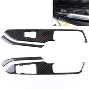 4 PCS Car Door Lift Window Regulator Button Decorative Sticker for Ford Mustang 2015-2020