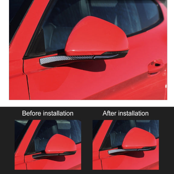 2 PCS Car Rearview Mirror Decorative Sticker for Ford Mustang 2015-2020