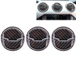 9 PCS Central Air Vents Cover Decorative Sticker Air Outlet Trim Ring for Ford Mustang 2015-2020 - Car Interior Mouldings by PMC TechLife | Online Shopping South Africa | PMC TechLife | Buy Now Pay Later Mobicred