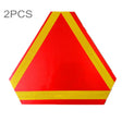 2 PCS Rear Truck Trailer Triangle Reflector Safty Warning Aluminum Board, Thickness: 1mm - Reflective Material by PMC Jewellery | Online Shopping South Africa | PMC Jewellery | Buy Now Pay Later Mobicred