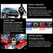 G705 5 inch LCD Touch Screen Rear View Mirror Car Recorder with Separate Camera, 170 Degree Wide Angle Viewing, Support Loop Video / Motion Detection / G-Sensor / TF Card