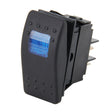 Car Truck Boat Switch Toggle Light Switch 4pin Waterproof 12/24V Bar Style Blue Toggle Reverse Rocker Rear Light Switch Car Auto Universal DIY 4 Pin Boat Cap OFF-ON Push Button with Indicator Light - Car Switches by PMC TechLife | Online Shopping South Africa | PMC TechLife