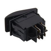 Car Truck Boat Switch Toggle Light Switch 4pin Water-resistant 12/24V Bar Style Blue Toggle Reverse Rocker Rear Light Switch Car Auto Universal DIY 4 Pin Boat Cap OFF-ON Push Button with Indicator Light