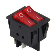Car Truck Boat Switch Toggle Light Switch 4pin Water-resistant 12/24V Car Auto Universal DIY 4 Pin Double Control Switch OFF-ON Push Button