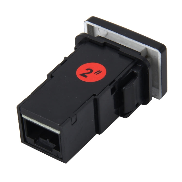 Car Fog Light Lamp Indicator 5 PIN On and Off Button Switch Control Auto Car Fog Light 5 Pin Switch On-Off Button Switch for Toyota, Small Size: 5*2.2*1.7cm(Yellow Light)