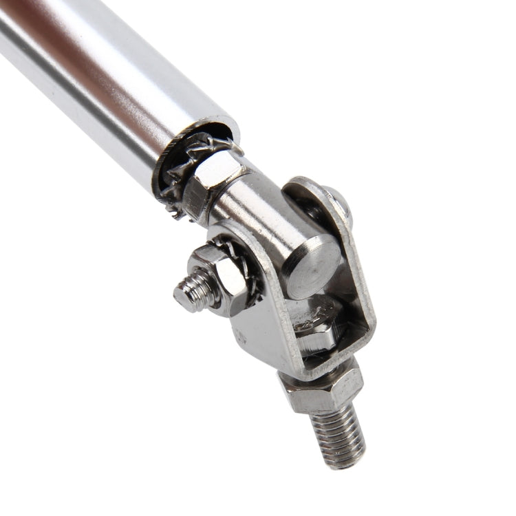2 PCS Car Modification Large Surrounded By The Rod Telescopic Lever Front and Rear Bars Fixed Front Lip Back Shovel Adjustable Small Rod, Length: 10cm(Silver)