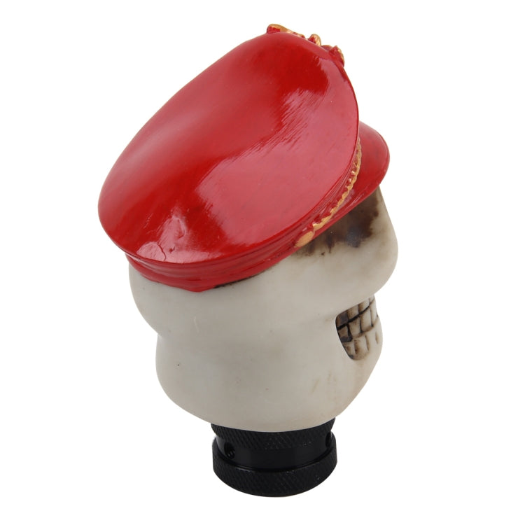 Universal Skull with A Hat Shape Car Gear Shift Knob Modified Car Gear Shift Knob Auto Transmission Shift Lever Knob Resin Gear Knobs