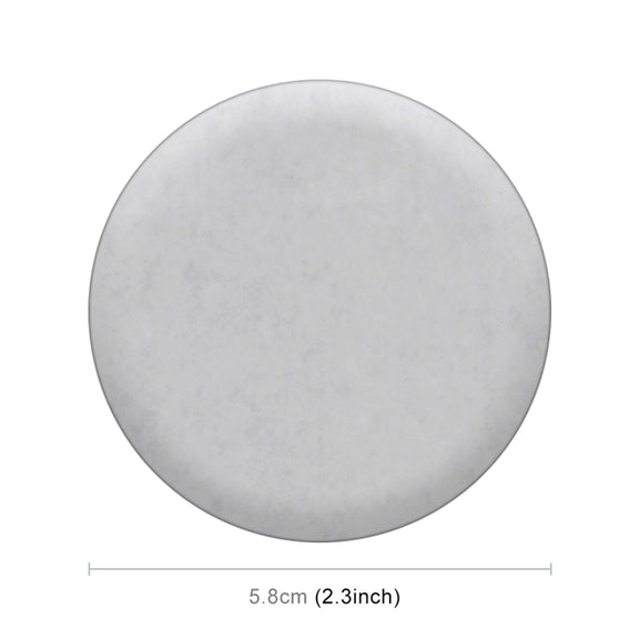 4 PCS Car-Styling Silver Leaves Pattern Metal Wheel Hub Decorative Sticker, Diameter: 5.8cm