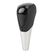 Universal High Carbon Fiber Texture Leather Hole Pattern Car Gear Shift Knob Modified Shifter Lever Knob