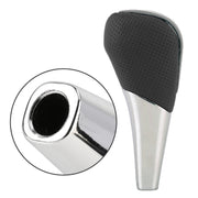Universal High Carbon Fiber Texture Leather Hole Pattern Car Gear Shift Knob Modified Shifter Lever Knob