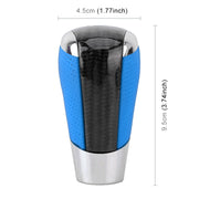 Universal Carbon Fiber Texture Leather Hole Pattern Car Gear Shift Knob Modified Shifter Lever Knob