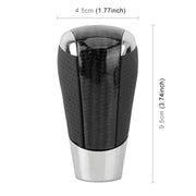 Universal Carbon Fiber Texture Leather Hole Pattern Car Gear Shift Knob Modified Shifter Lever Knob