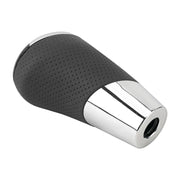 Universal Carbon Fiber Texture Leather Hole Pattern Car Gear Shift Knob Modified Shifter Lever Knob