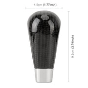 Universal Carbon Fiber Texture Leather Hole Pattern Car Gear Shift Knob Modified Shifter Lever Knob