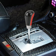 Universal Carbon Fiber Texture Leather Hole Pattern Car Gear Shift Knob Modified Shifter Lever Knob - Shift Knob by PMC TechLife | Online Shopping South Africa | PMC TechLife | Buy Now Pay Later Mobicred