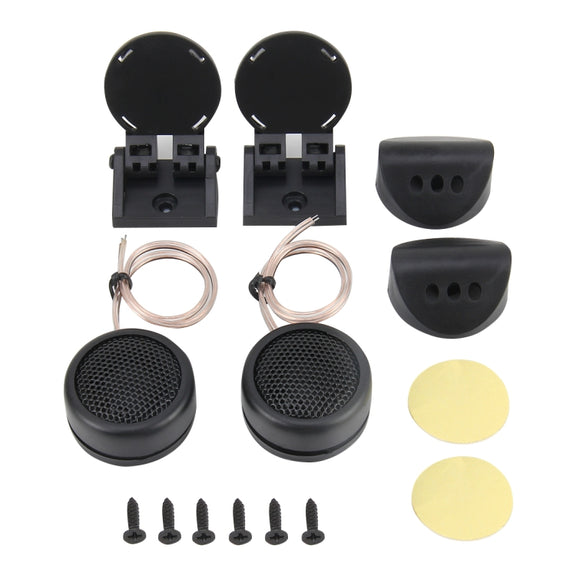 2 PCS 4 Mounting Options High Efficiency Dome Tweeter Mini Car Speaker Dome Tweeter Audio Auto Sound Component Speakers for Car Stereo
