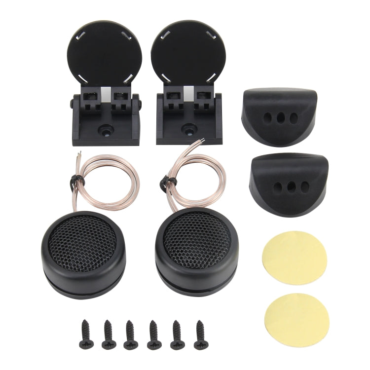2 PCS 4 Mounting Options High Efficiency Dome Tweeter Mini Car Speaker Dome Tweeter Audio Auto Sound Component Speakers for Car Stereo