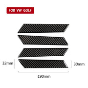 Car Carbon Fiber Door Handle Decorative Sticker for Volkswagen Golf 7 2013-2017