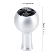 Universal Vehicle Car Bat Pattern Shifter Cover Manual Automatic Aluminum Gear Shift Knob(Silver), Size: 5*9cm