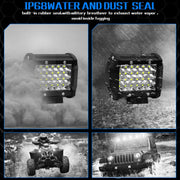 4 inch 18W 1800LM 4 Row LED Strip Light Working Refit Off-road Vehicle Lamp Roof Strip Light