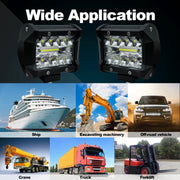 4 inch 15W 1500LM LED Strip Lamp Working Refit Off-road Vehicle Light Roof Strip Light