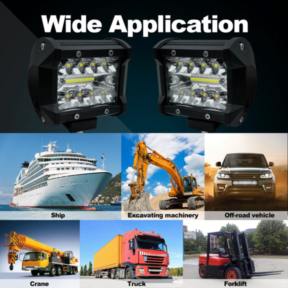 4 inch 15W 1500LM LED Strip Lamp Working Refit Off-road Vehicle Light Roof Strip Light