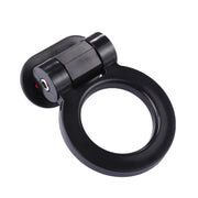 Car Truck Bumper Round Tow Hook Ring Adhesive Decal Sticker Exterior Decoration(Black)