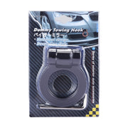 Car Truck Bumper Round Tow Hook Ring Adhesive Decal Sticker Exterior Decoration(Black)