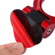 Car Truck Bumper Round Tow Hook Ring Adhesive Decal Sticker Exterior Decoration (Red)
