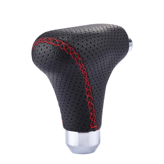 Universal Vehicle Car Black Leather Shifter Cover Manual Automatic Gear Shift Knob