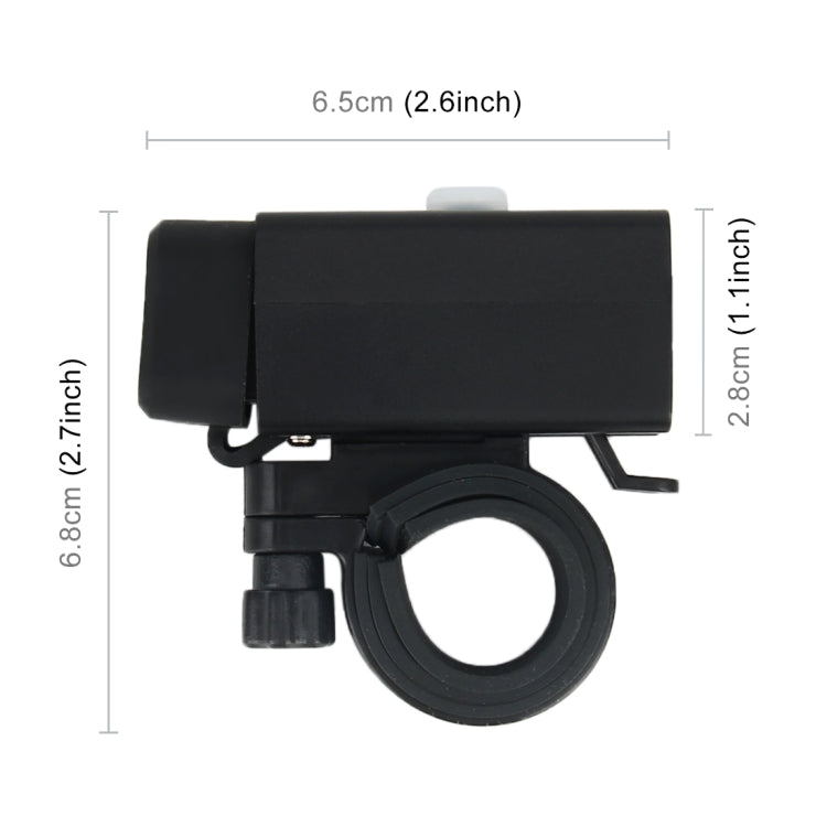 Water-resistant Motorcycle USB Phone Charger Adapter with Power Switch 5V Dual Ports Smart Charging Power Socket, for Phone, Tablets, GPS