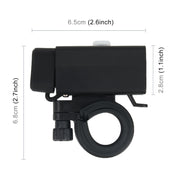 Water-resistant Motorcycle USB Phone Charger Adapter with Power Switch 5V Dual Ports Smart Charging Power Socket, for Phone, Tablets, GPS