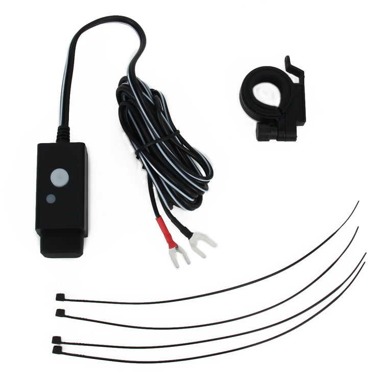 Water-resistant Motorcycle USB Phone Charger Adapter with Power Switch 5V Dual Ports Smart Charging Power Socket, for Phone, Tablets, GPS