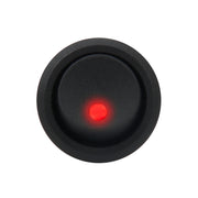 20 Amp 12 Volt Triple Plugs LED ON OFF Rocker Power Switch (Red Light)