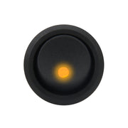 20 Amp 12 Volt Triple Plugs LED ON OFF Rocker Power Switch (Yellow Light)