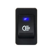 30 Amp 12 Volt Four Plugs LED ON OFF Car Fog Light Switch (Blue Light)