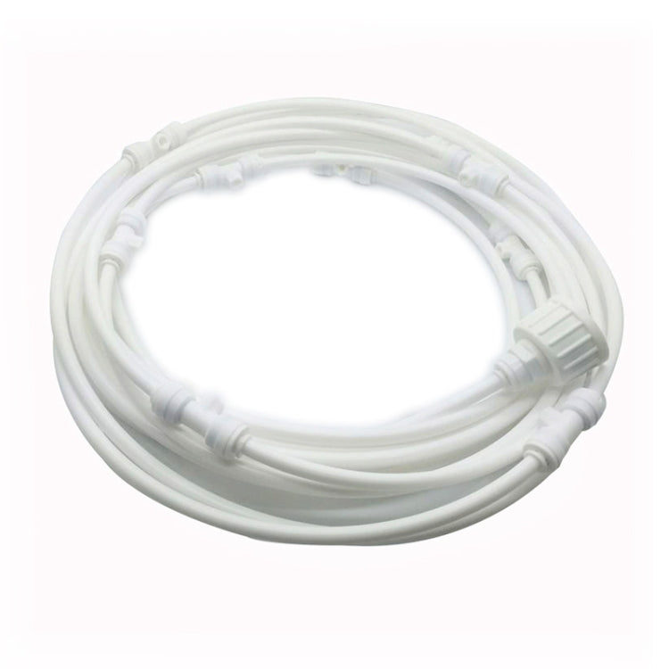 Outdoor Lawn Garden PE Mist Watering Line Misting Cooling System with 6 x Mist Nozzles, Length: 6m (White)