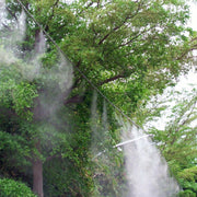 Outdoor Lawn Garden PE Mist Watering Line Misting Cooling System with 6 x Mist Nozzles, Length: 6m (White)