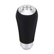 Universal Car Modified Shifter Black Leather Lever Manual 5-Speed Gear Shift Knob