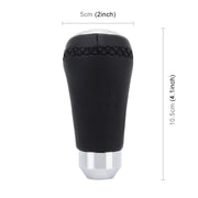 Universal Car Modified Shifter Black Leather Lever Manual 5-Speed Gear Shift Knob
