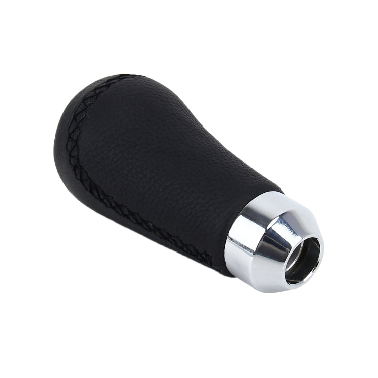 Universal Car Modified Shifter Black Leather Lever Manual 5-Speed Gear Shift Knob